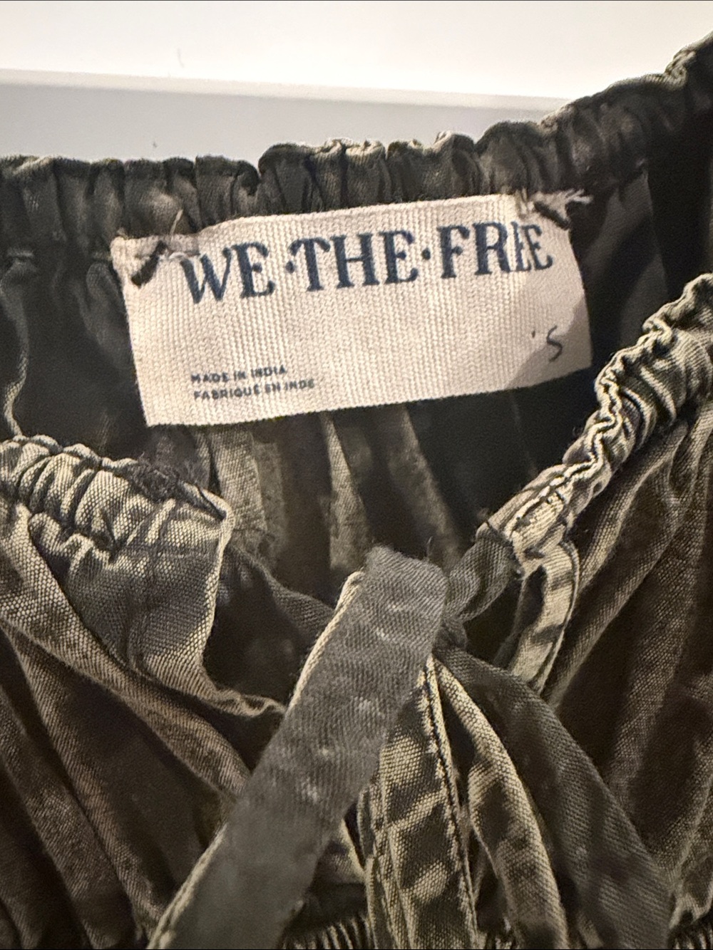 We The Free Olive Smocked Spaghetti Strap Camisole - Picture 2 of 3